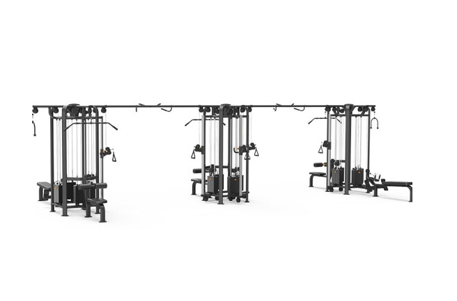 金年会四方位多功能训练架360综合训练器健身房专用 9028D十二方位训练架