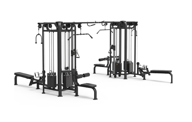 金年会四方位多功能训练架360综合训练器健身房专用 9028C八方位训练架