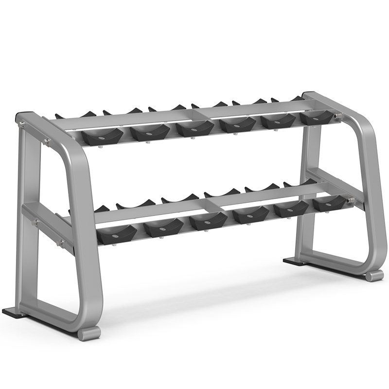 金年会双层商用哑铃架杠铃架杠铃片架 1043-6付双层哑铃架