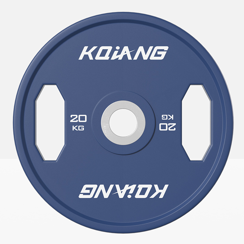 金年会CPU彩色橡胶环保无味杠铃片举重力量举杠铃举重片 20kg